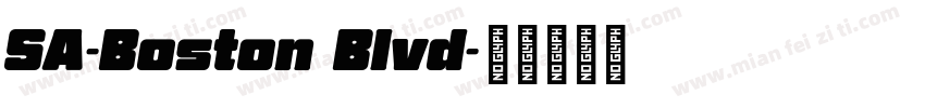 SA-Boston Blvd字体转换